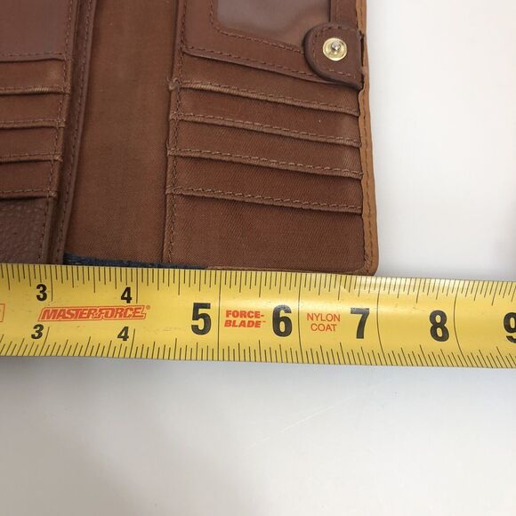 Fossil Women’s Preston Colorblock Leather Wallet Zippered Pockets Card Slots 7x4 - Picture 11 of 11